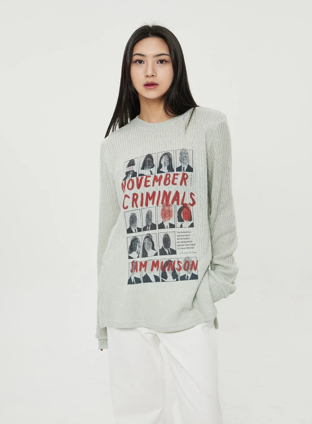 Graphic Crewneck Sweater BF316 sold by Lewkin product image thumbnail 2