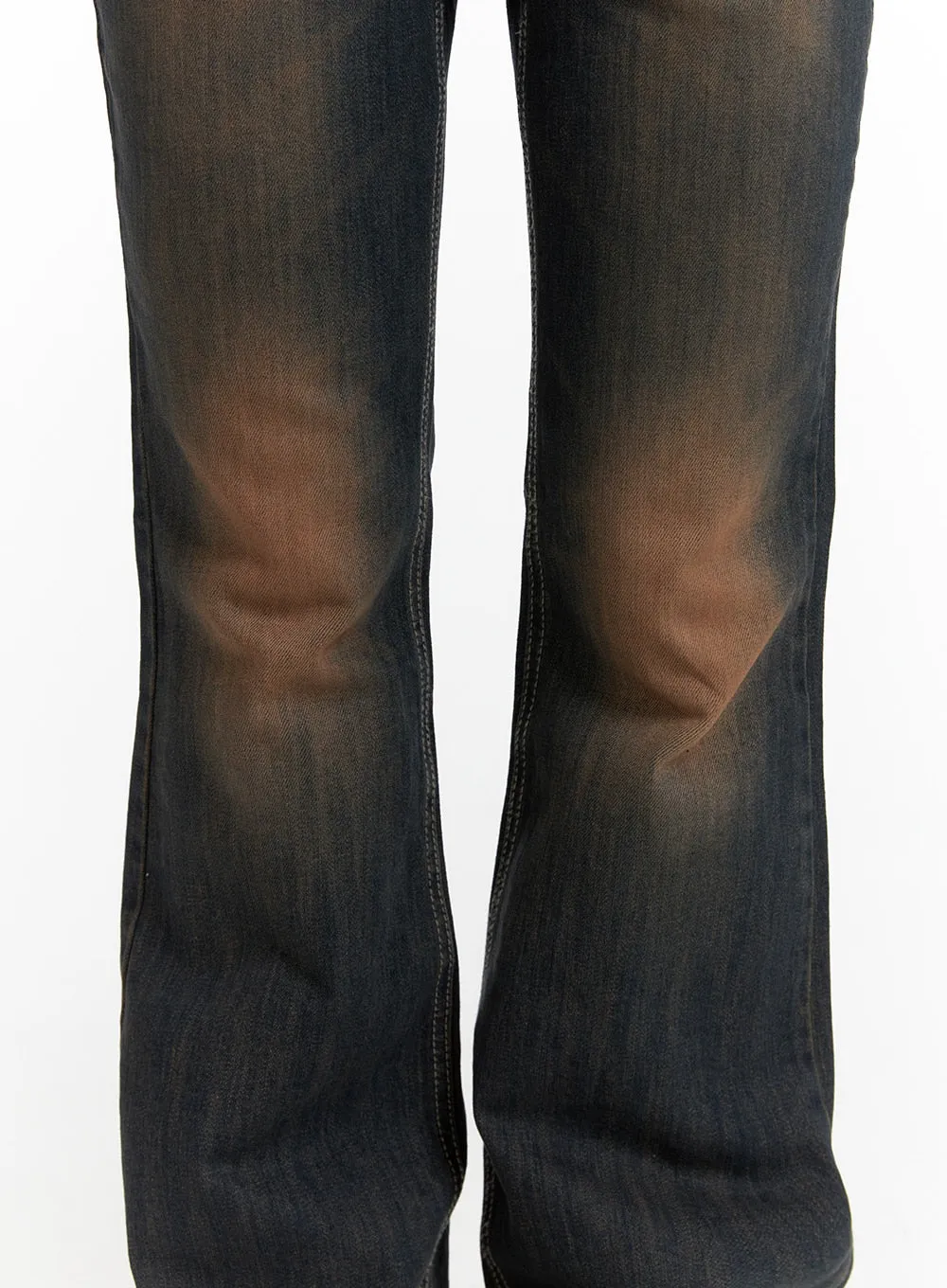 Swashed Slim Flared Jeans CF416 sold by Lewkin product image thumbnail 3