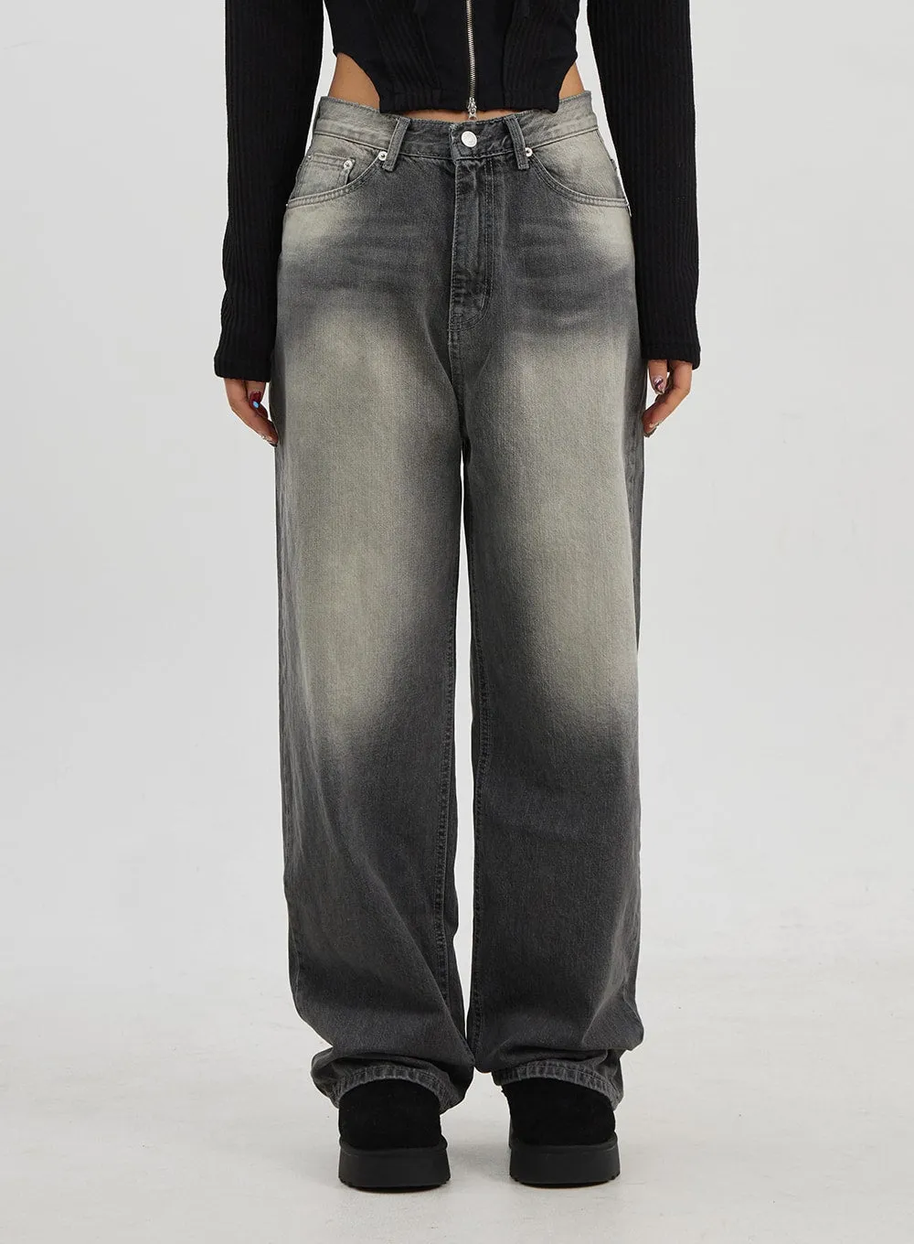 Light Wash Baggy Jeans CJ330 sold by Lewkin product image thumbnail 2