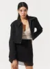 Zip-Up Cropped Jacket IM329 sold by Lewkin