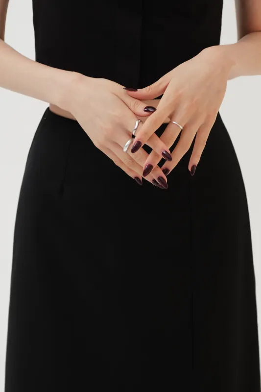 Wavy Ring 3set CA04 made by Lewkin