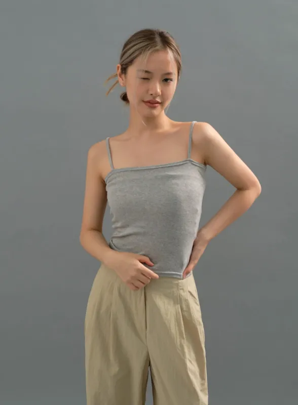 Basic Square Neck Cami Top CJ27 sold by Lewkin