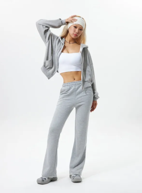 Flared Track Pants IS319 sold by Lewkin