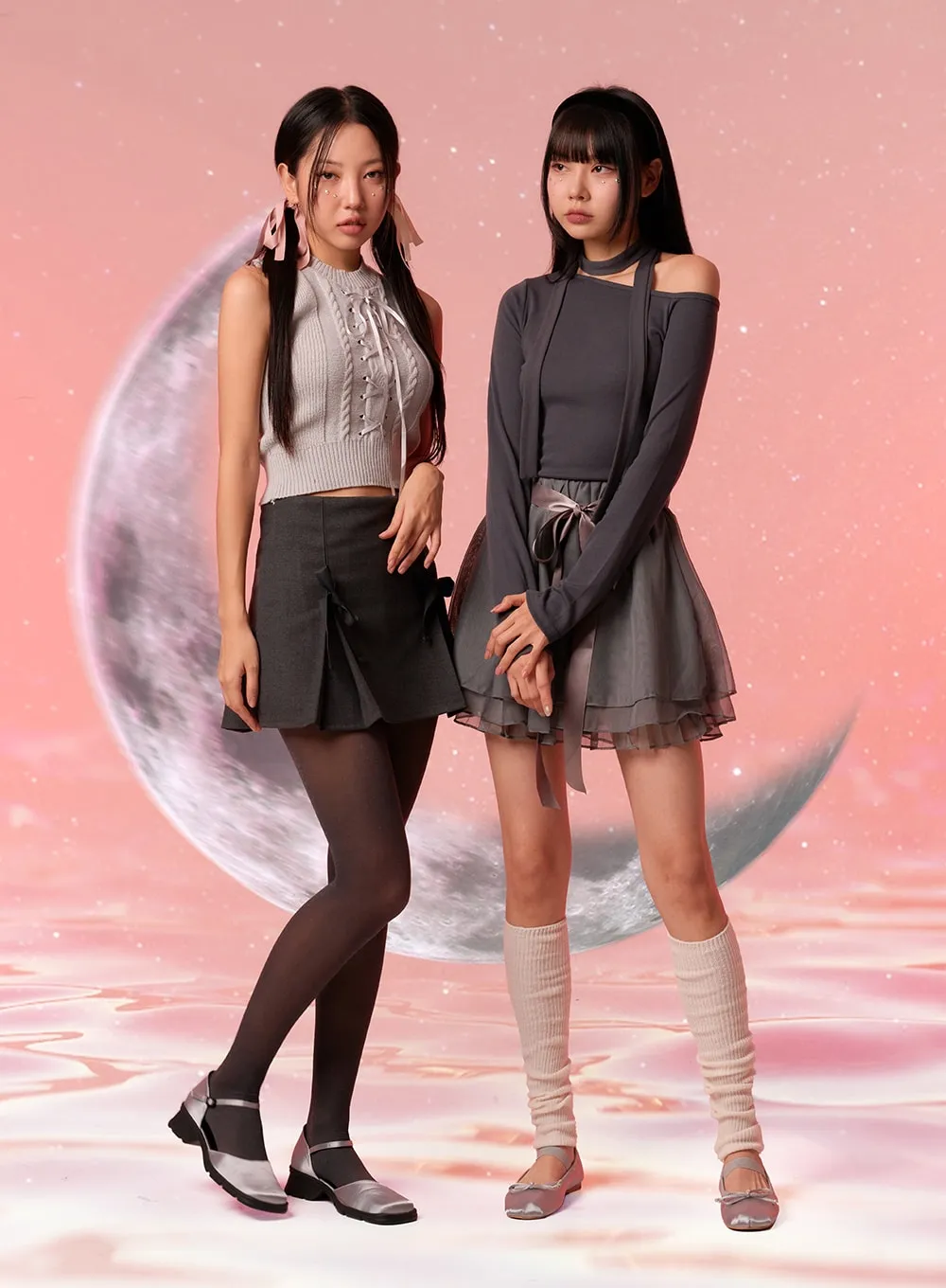 Chiffon Mini Skirt IN301 sold by Lewkin product image thumbnail 3