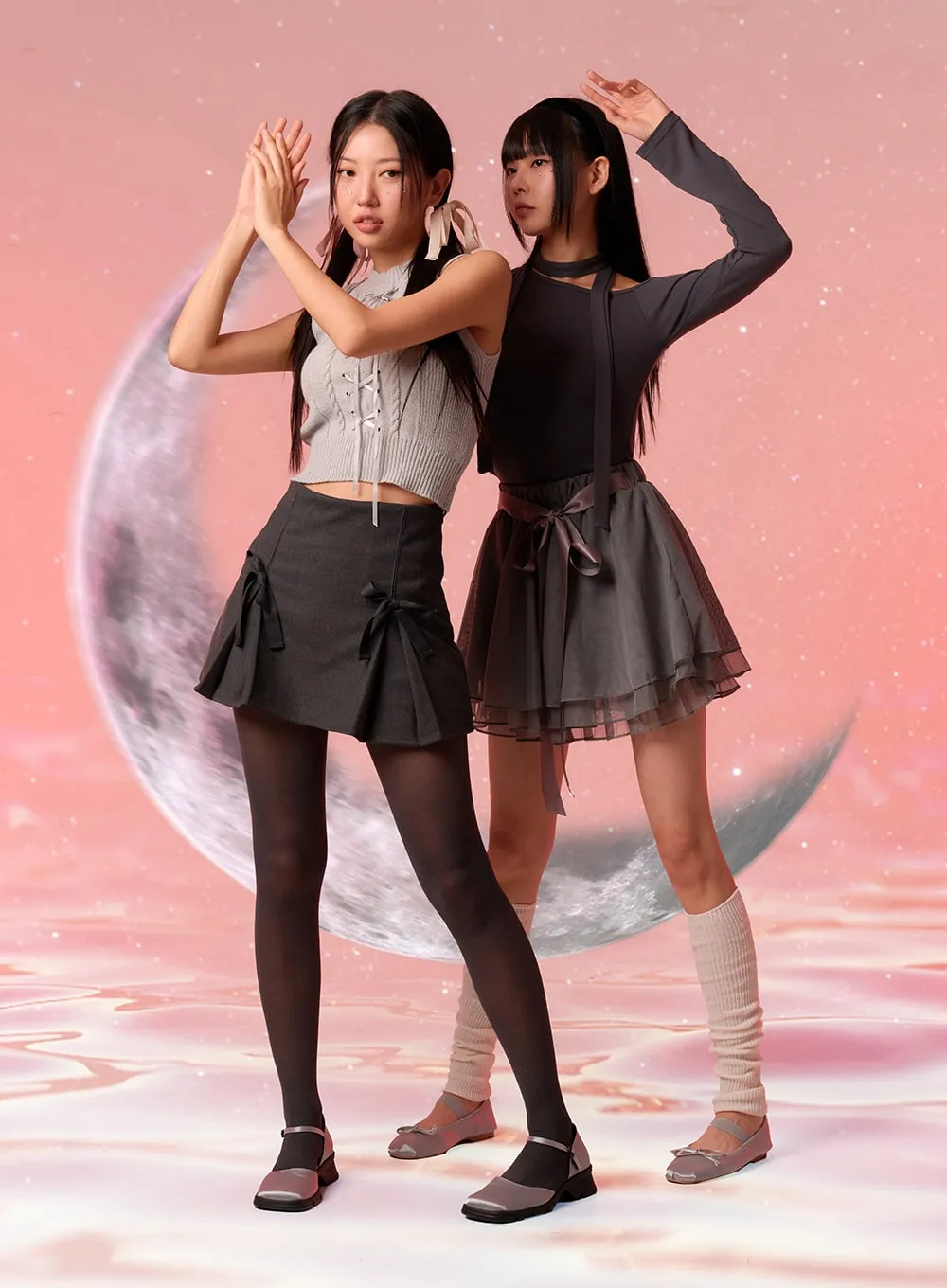 Chiffon Mini Skirt IN301 sold by Lewkin product image thumbnail 2