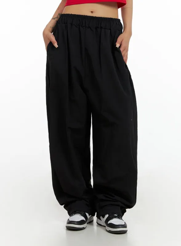 Banded Nylon Jogger Pants CL415 sold by Lewkin