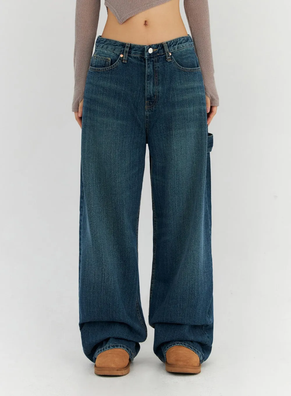 Oversized Wide Fit Jeans CN314 sold by Lewkin product image thumbnail 4