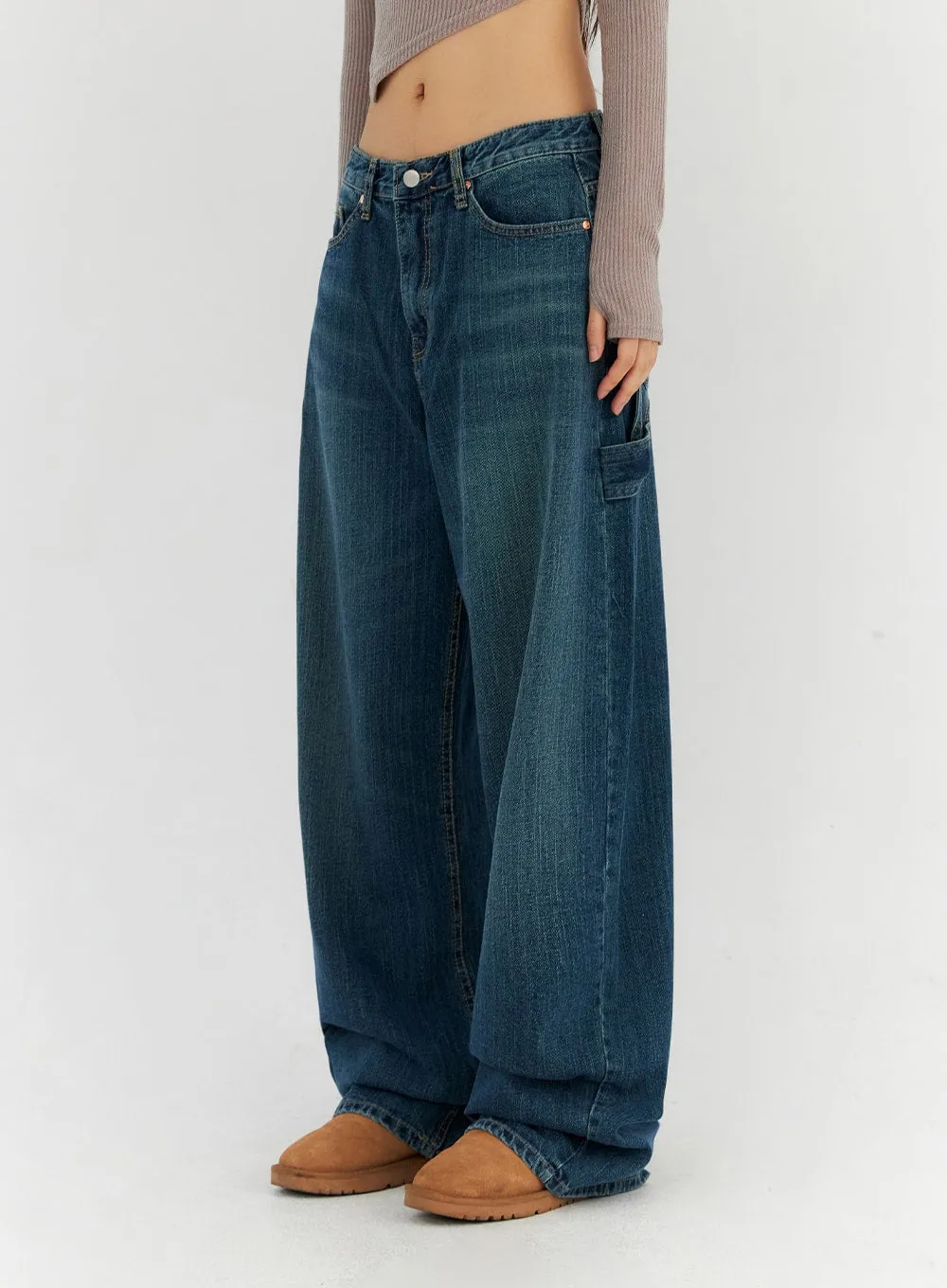 Oversized Wide Fit Jeans CN314 sold by Lewkin product image thumbnail 5