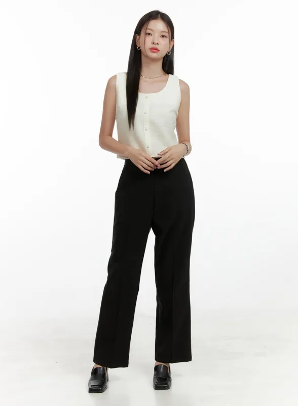 Basic Wide Tailored Pants OL411 sold by Lewkin
