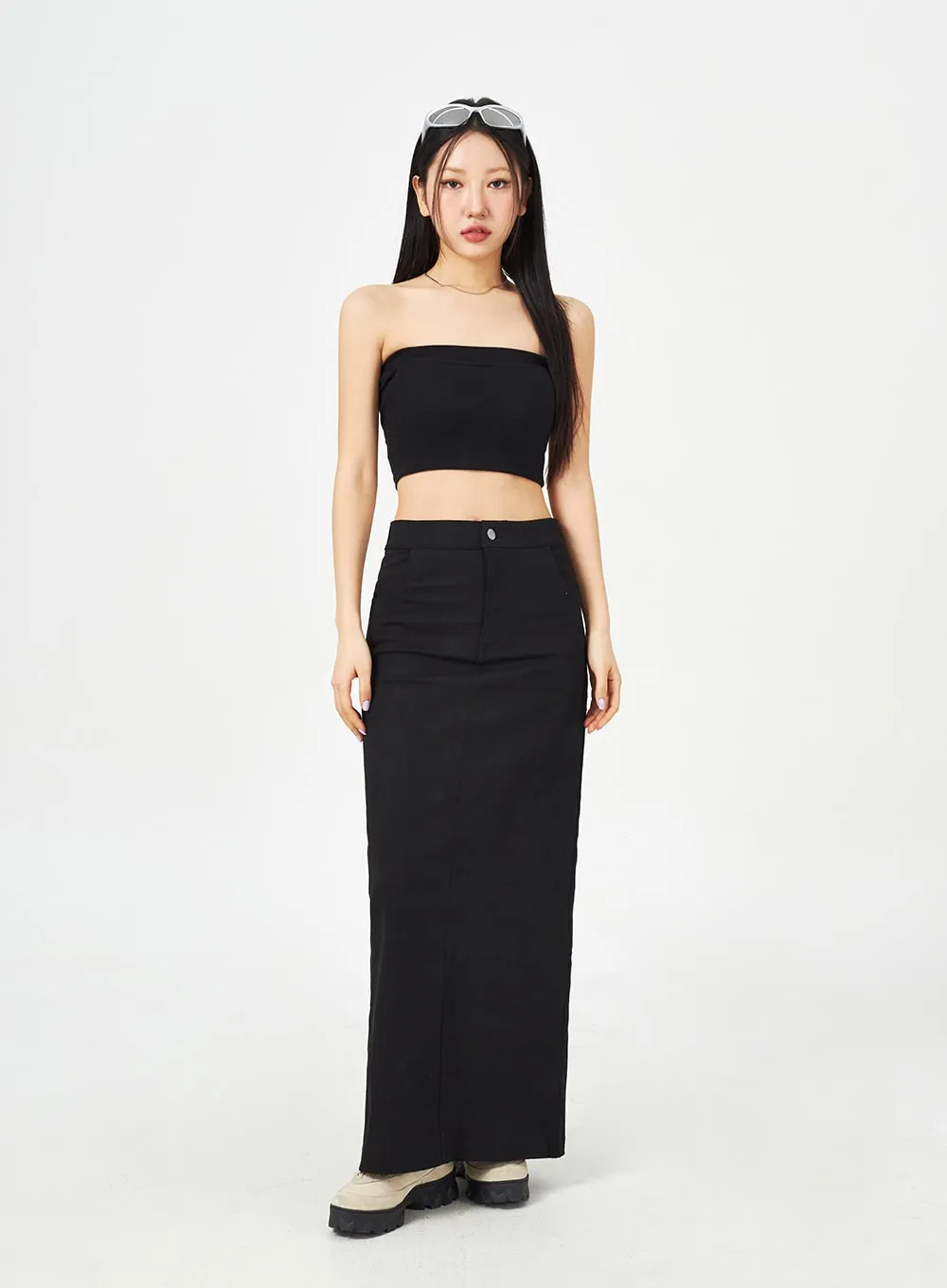 Cropped Tube Top CM323 sold by Lewkin product image thumbnail 3