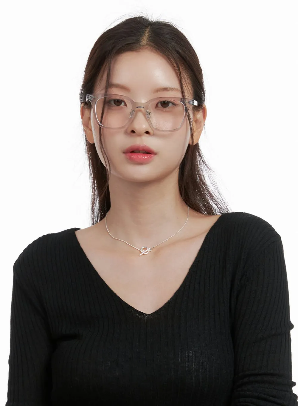 Square Clear Frame Glasses OL423 sold by Lewkin