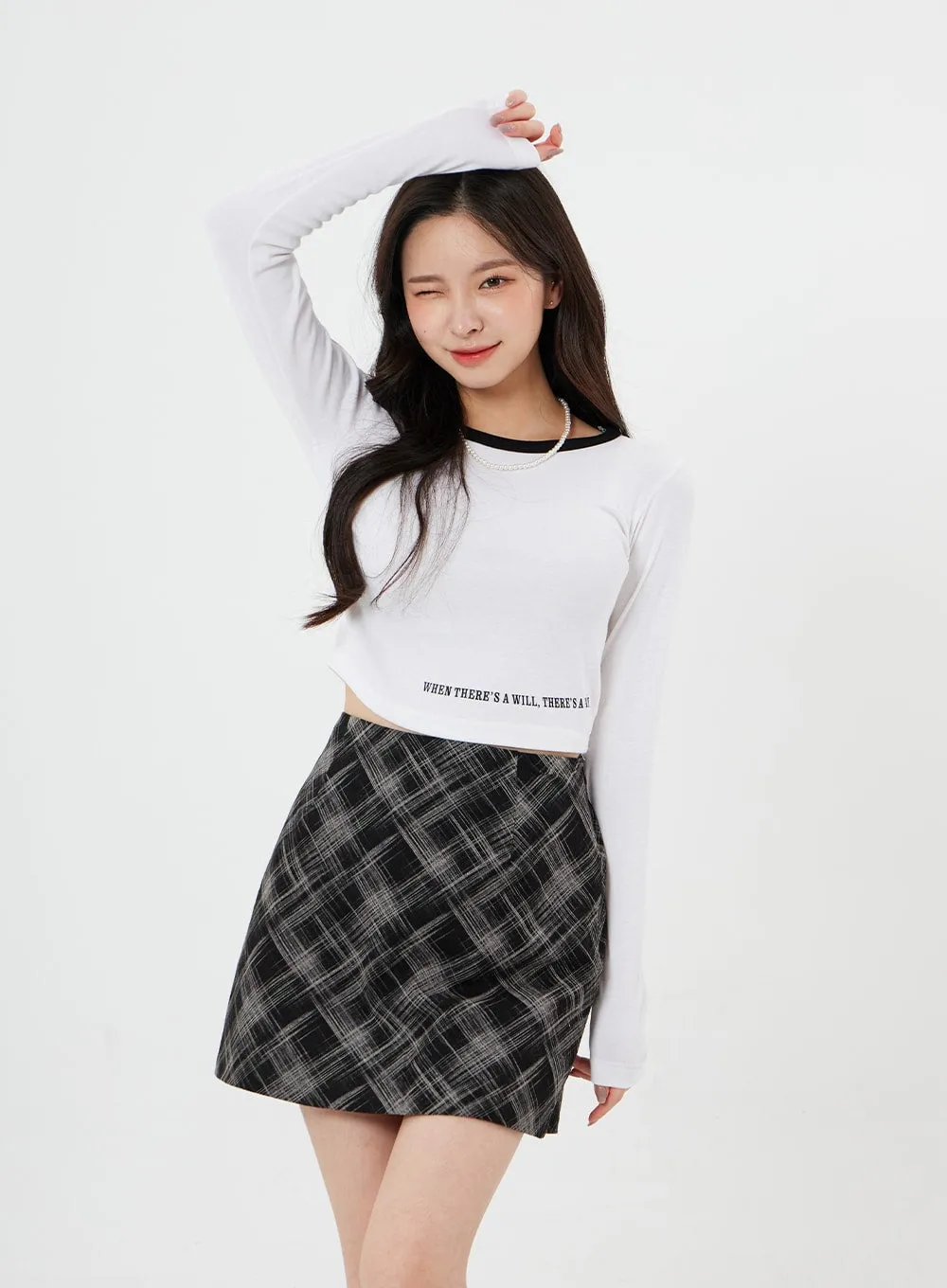 Wide Belt Mini Skirt CM426 sold by Lewkin product image thumbnail 5