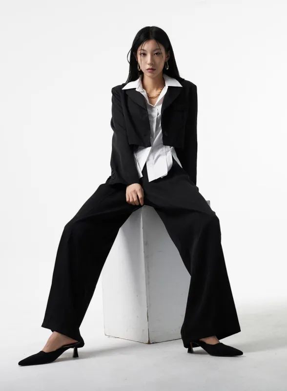 Jacket And Tailored Pants Set IA325 sold by Lewkin