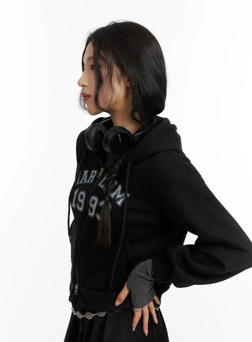 1993 Graphic Zip Hoodie CJ417 sold by Lewkin product image thumbnail 5