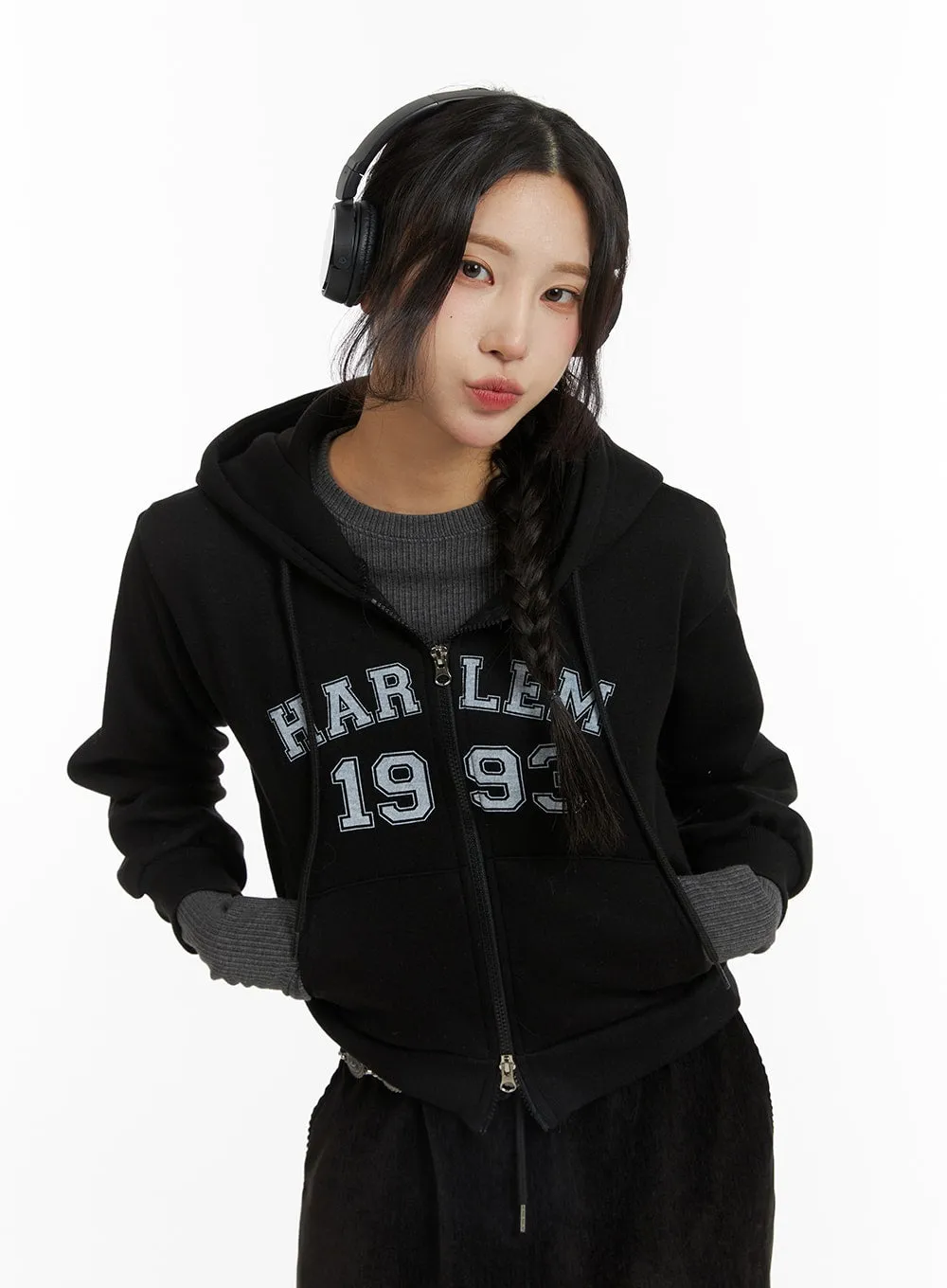 1993 Graphic Zip Hoodie CJ417 sold by Lewkin product image thumbnail 4