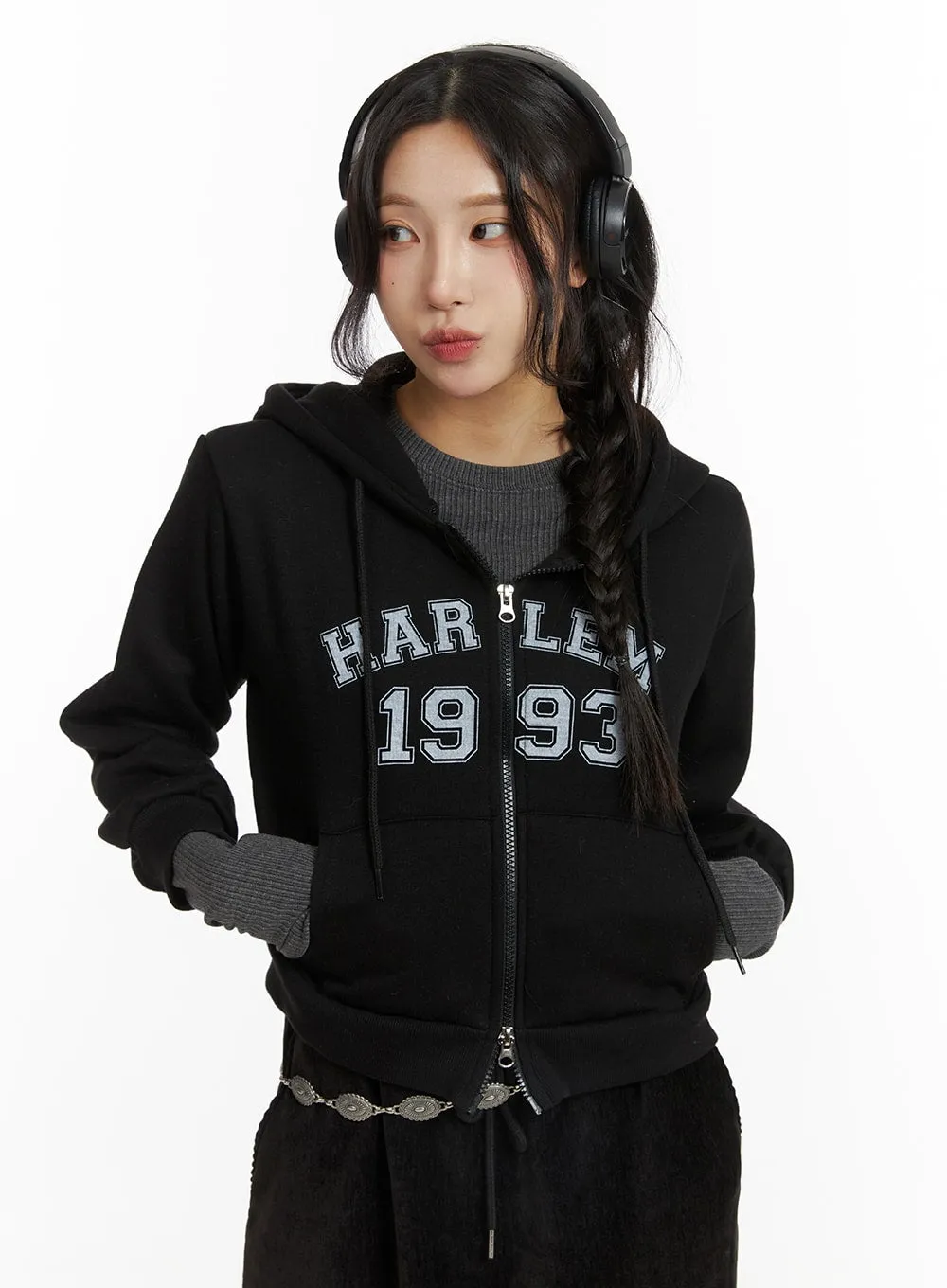 1993 Graphic Zip Hoodie CJ417 sold by Lewkin