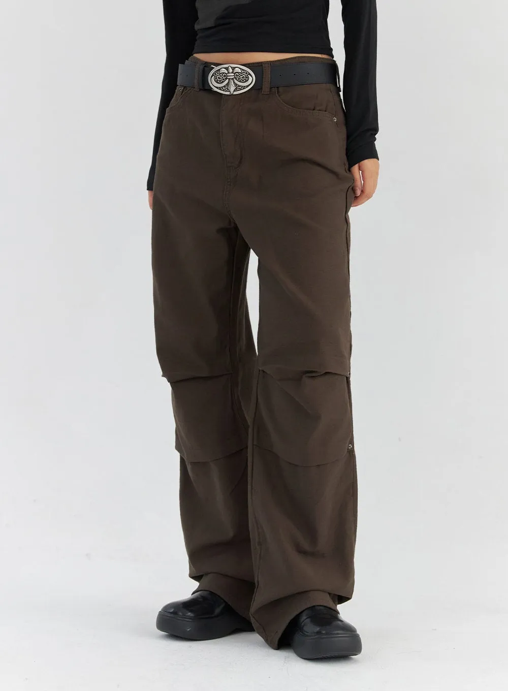 Cotton Wide Fit Pants CS321 sold by Lewkin product image thumbnail 5