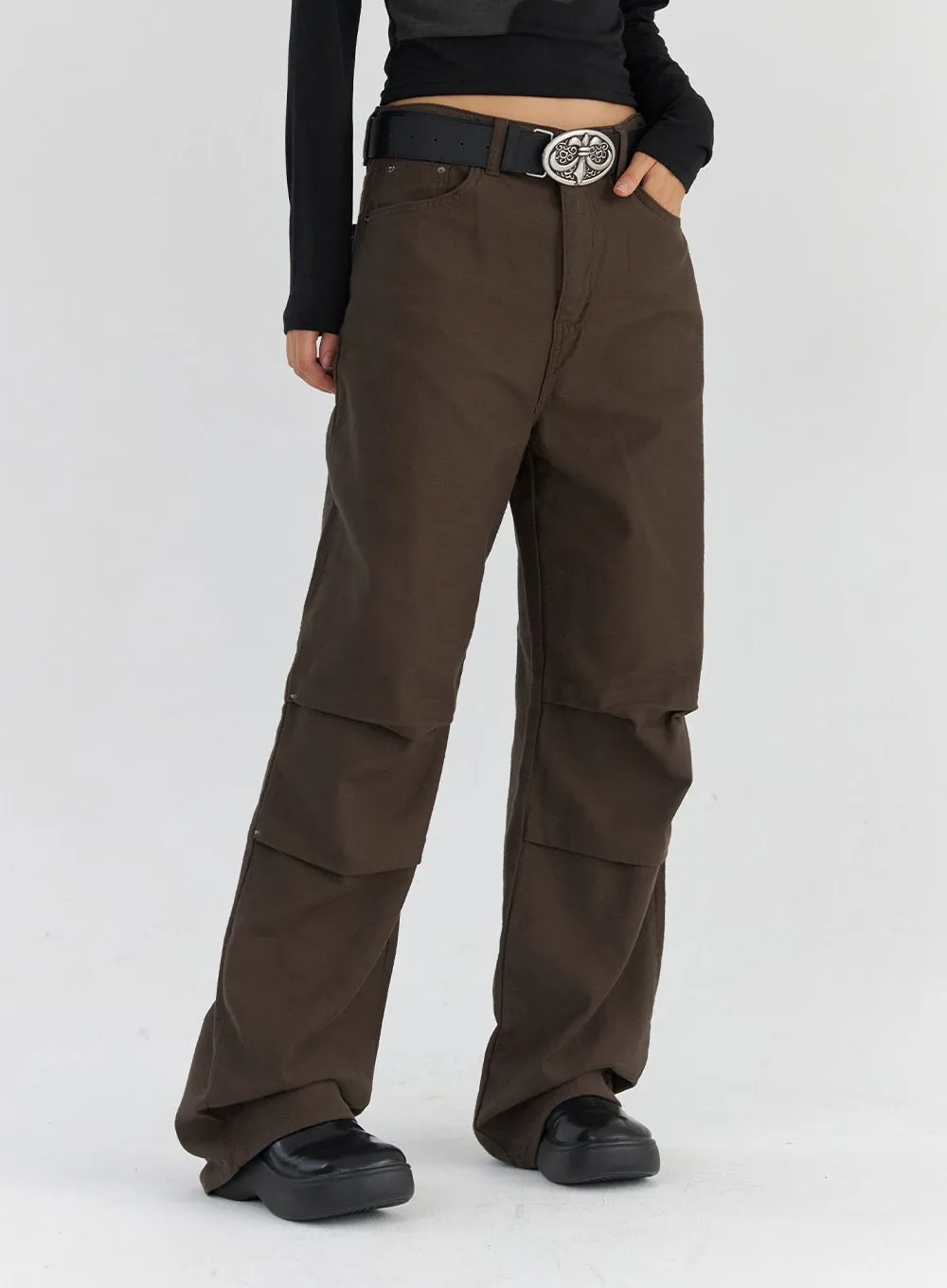 Cotton Wide Fit Pants CS321 sold by Lewkin product image thumbnail 2