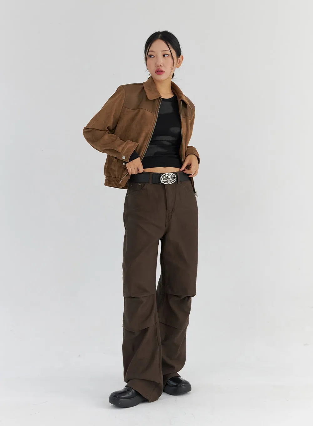 Cotton Wide Fit Pants CS321 sold by Lewkin product image thumbnail 4