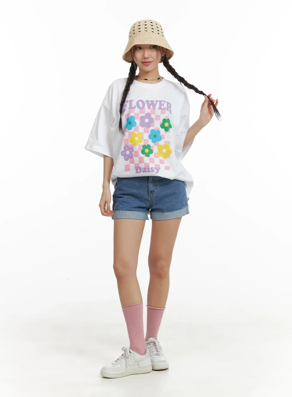 Recycled Denim Shorts OM428 sold by Lewkin product image thumbnail 3