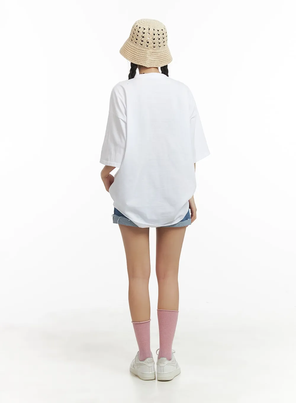 Recycled Denim Shorts OM428 sold by Lewkin product image thumbnail 5