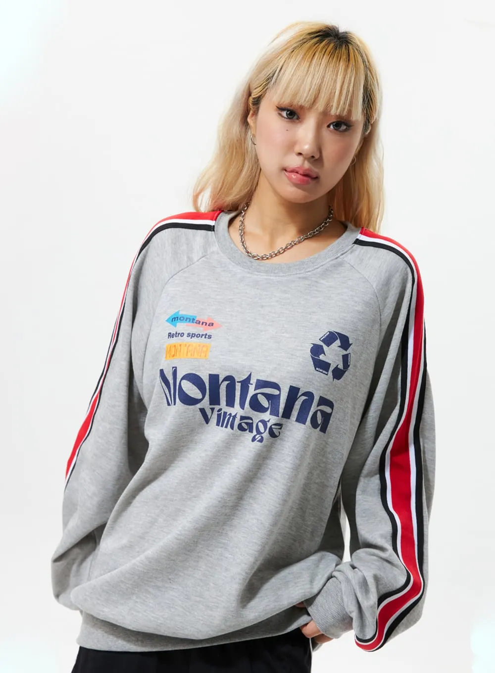 Graphic Sporty Sweatshirt IS322 sold by Lewkin product image thumbnail 4