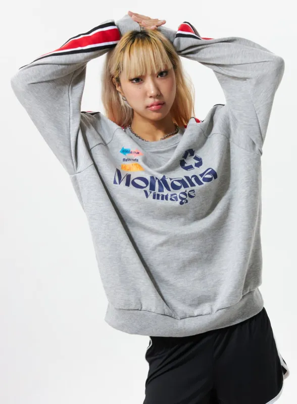 Graphic Sporty Sweatshirt IS322 sold by Lewkin
