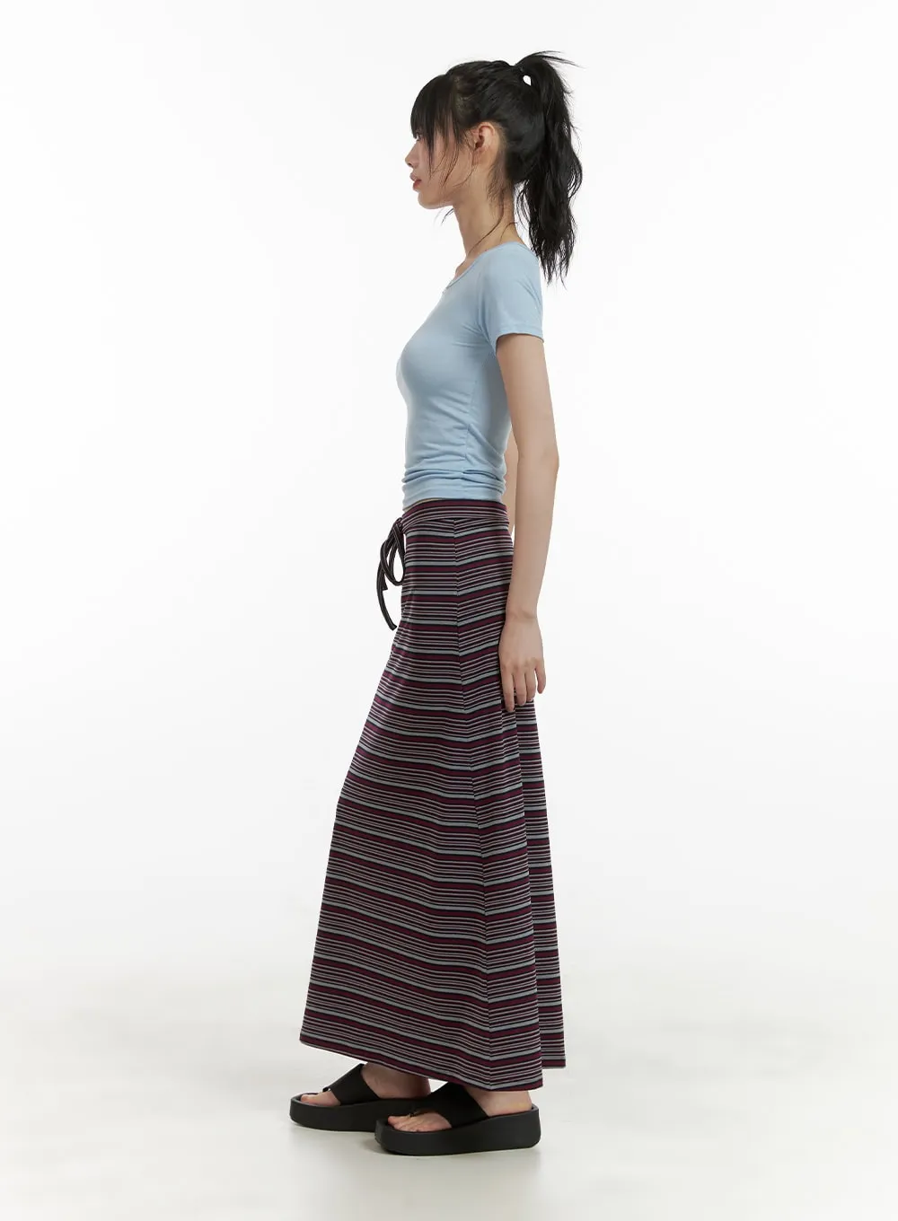 Solid Round Neck Crop Top CU410 sold by Lewkin product image thumbnail 4