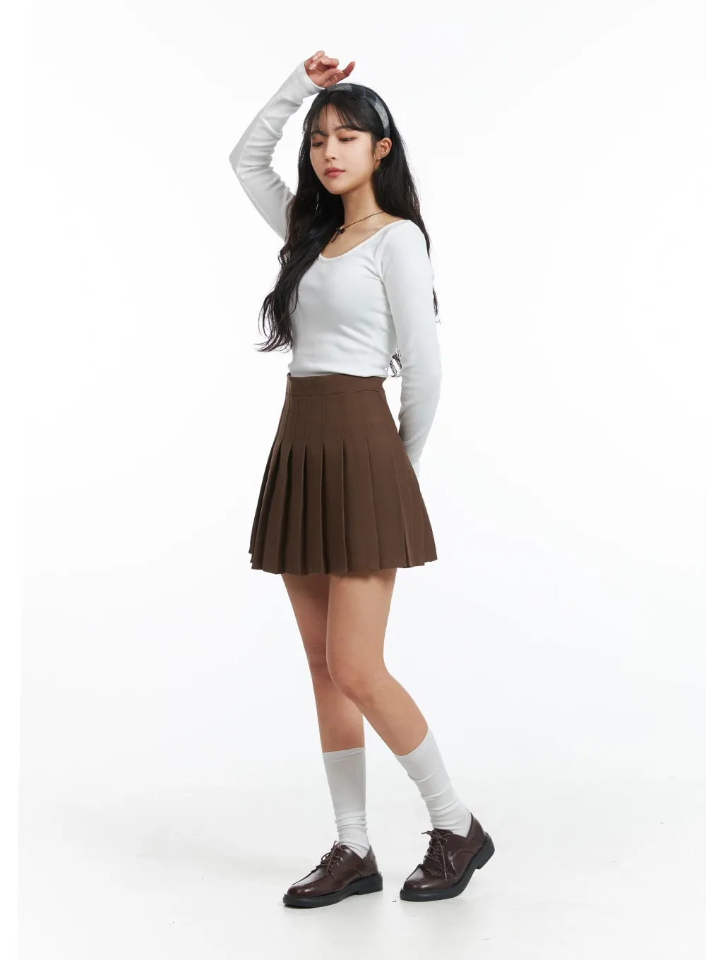 Slim Fit Square Neck Tee OJ426 sold by Lewkin product image thumbnail 5