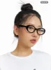 Transparent Frame Glasses IF421 sold by Lewkin