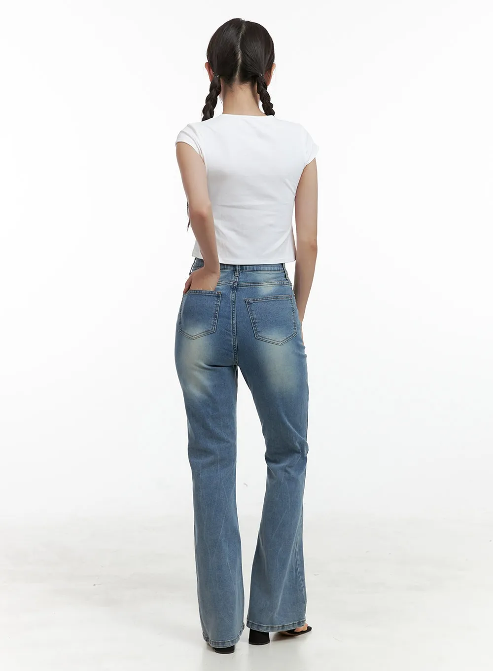 Lace Up Crop Top OL402 sold by Lewkin product image thumbnail 3