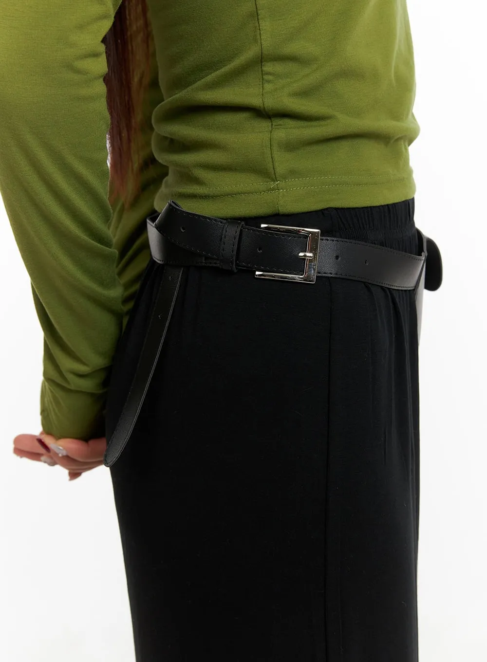 Faux Leather Belt CY403 sold by Lewkin product image thumbnail 3