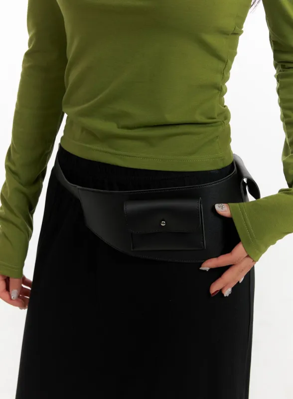 Faux Leather Belt CY403 sold by Lewkin