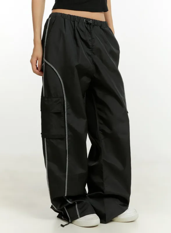 Cargo String Nylon Pants CL401 sold by Lewkin