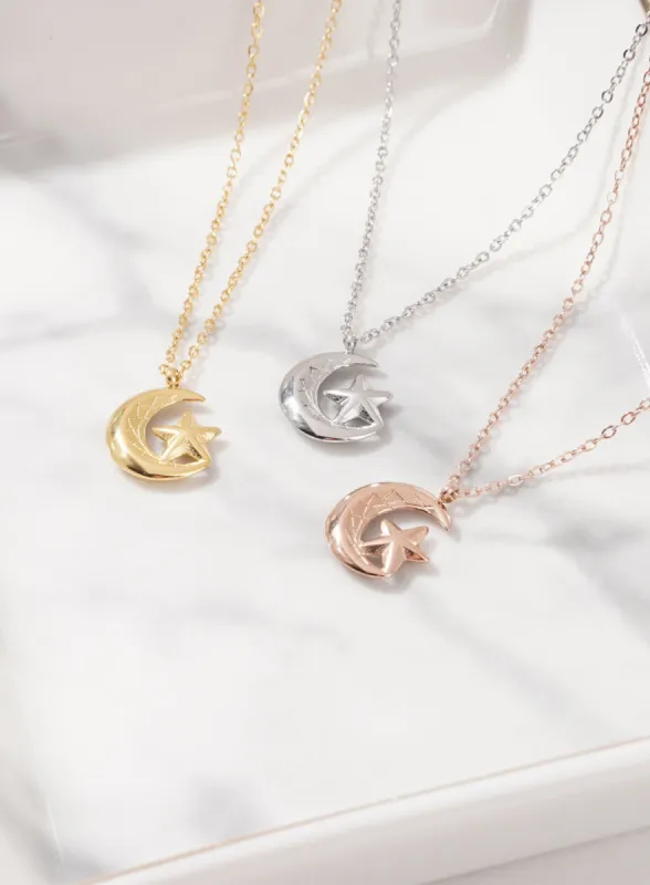 Star Crescent Necklace IL405 sold by Lewkin