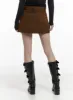 Vintage Washed Pocket Denim Mini Skirt CA402 sold by Lewkin
