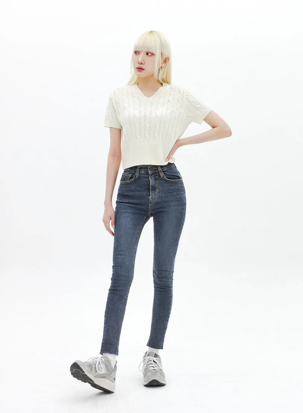 Skinny Ankle Jeans BA321 sold by Lewkin