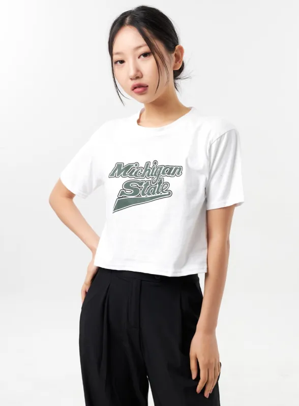 Michigan Graphic Tee CU308 sold by Lewkin