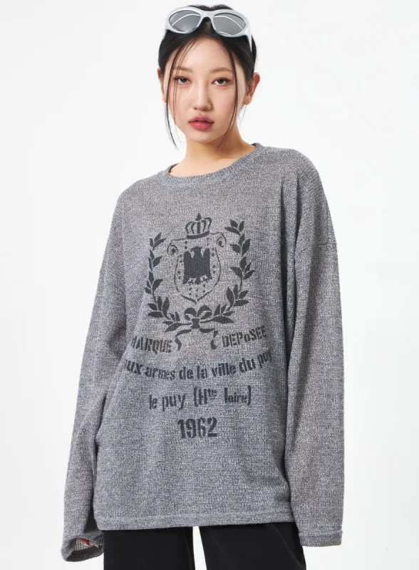 Oversized Sweater Unisex CA306 sold by Lewkin