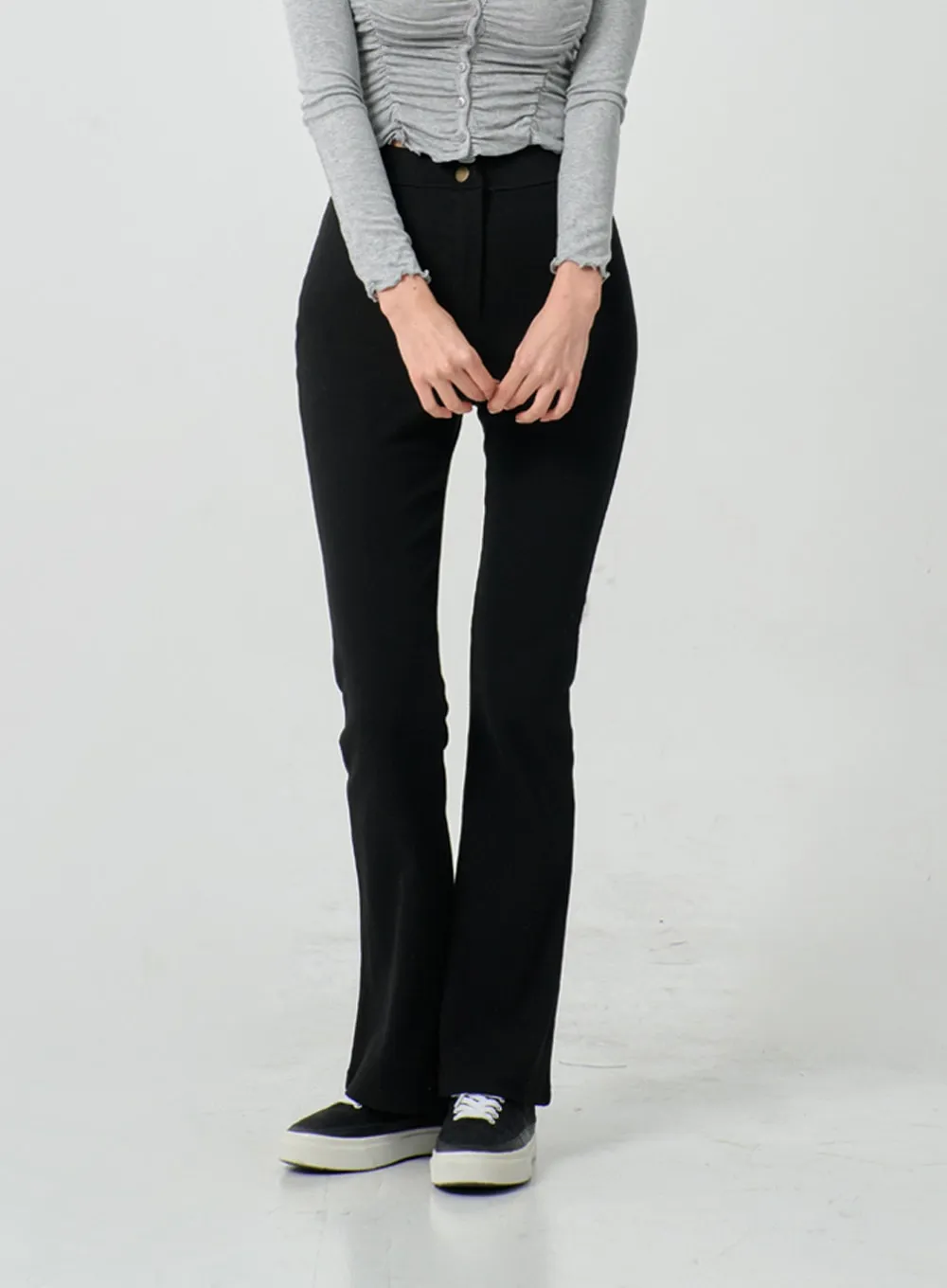 Bending Slim Fit Bootcut Pants IN07 sold by Lewkin