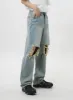 Ripped Knee Jeans Unisex CY319 sold by Lewkin
