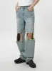 Ripped Knee Jeans Unisex CY319 sold by Lewkin
