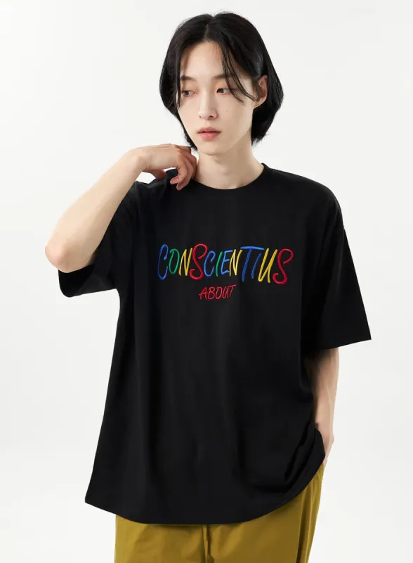 Graphic Oversized Tee Unisex CU315 sold by Lewkin