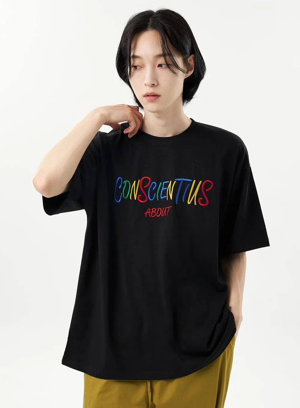 Graphic Oversized Tee Unisex CU315 sold by Lewkin