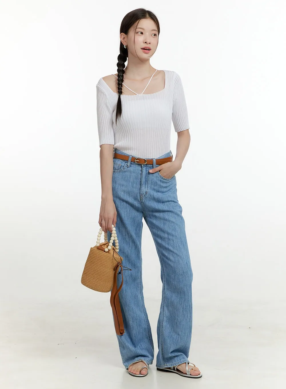 Woody Basket Shoulder Bag OL424 sold by Lewkin product image thumbnail 2