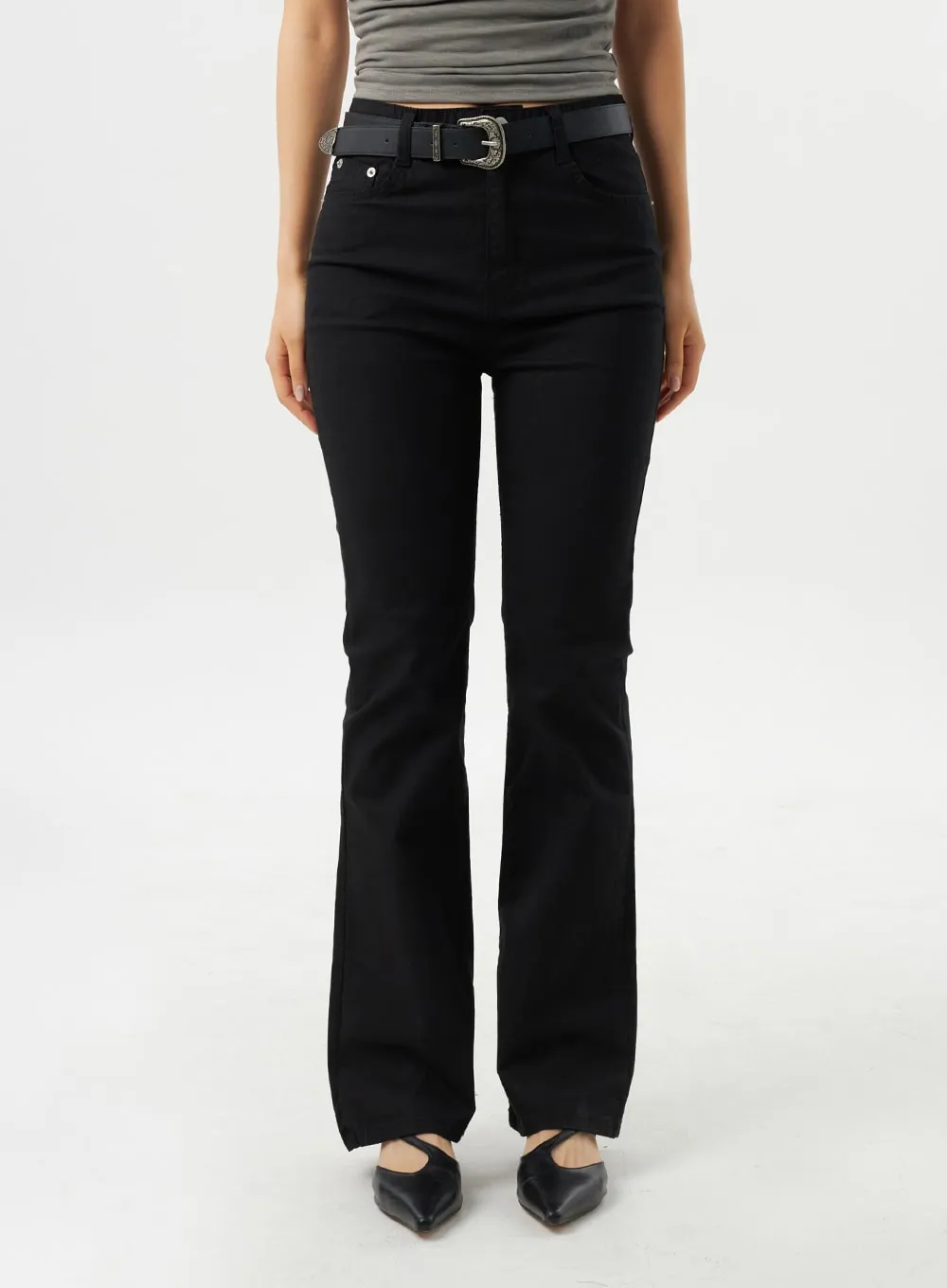 Slim Fit Bootcut Pants CY315 sold by Lewkin product image thumbnail 5