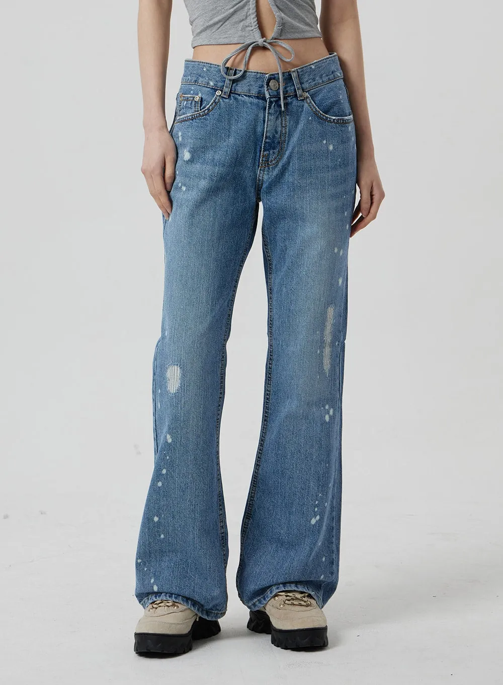 Low Rise Bootcut Jeans CF309 sold by Lewkin product image thumbnail 5