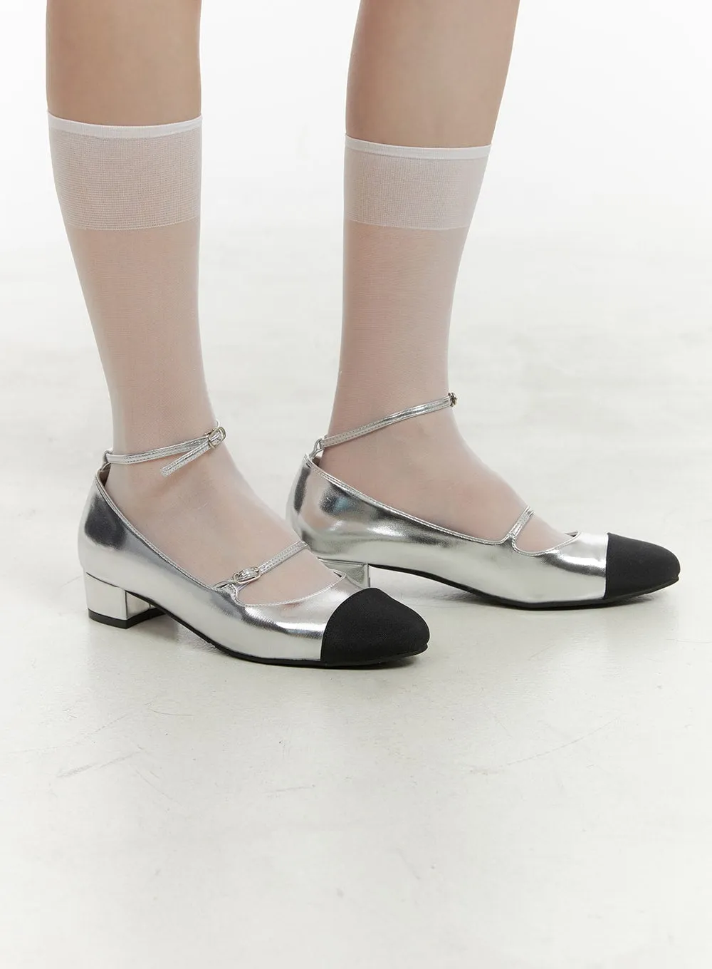 Strappy Heeled Mary Janes OA425 sold by Lewkin product image thumbnail 2