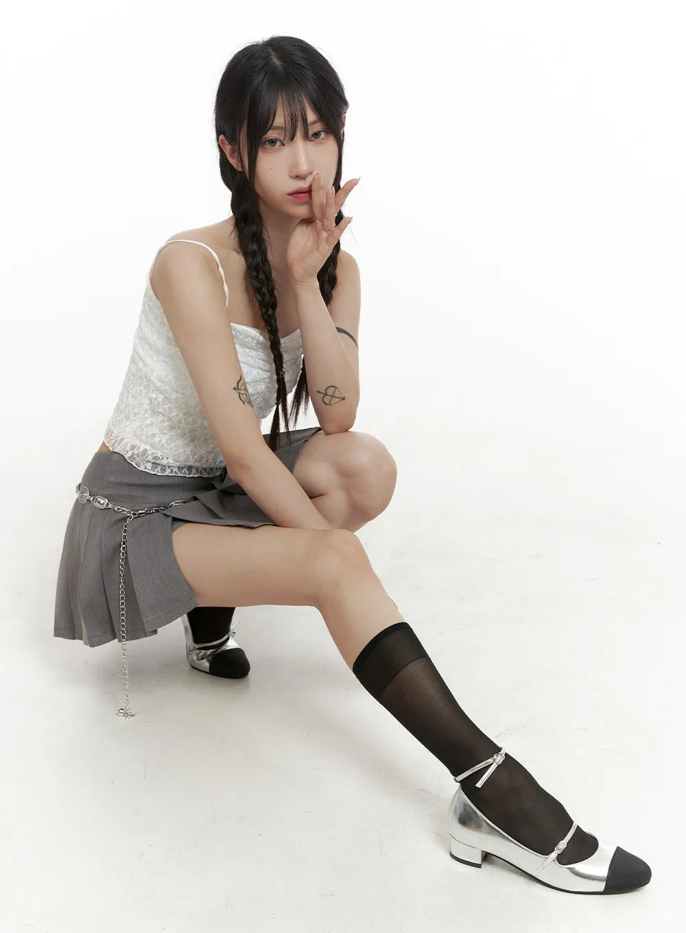 Strappy Heeled Mary Janes OA425 sold by Lewkin