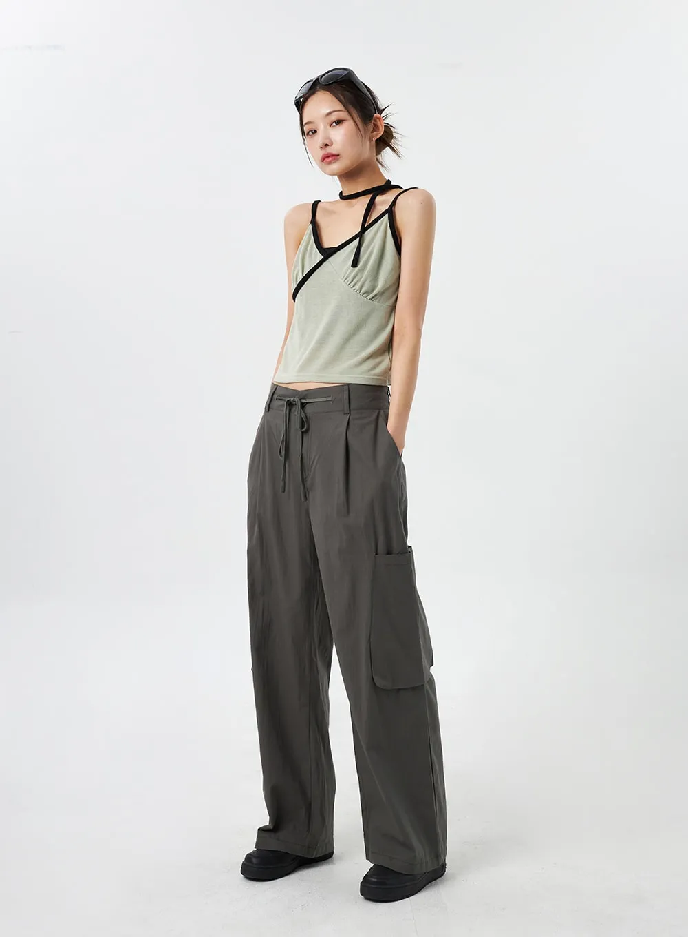 Pocket Wide Track Pants CY303 sold by Lewkin product image thumbnail 4